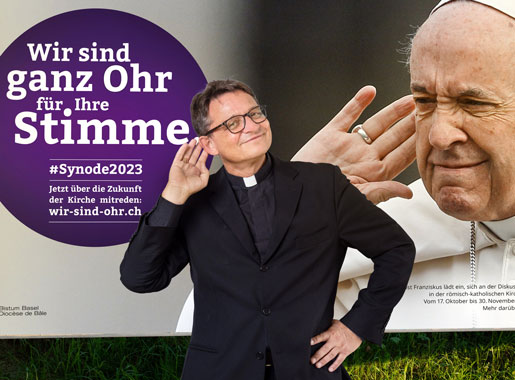 Bischof Felix ganz Ohr Plakat F12